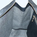 MCM Logogram Vicetos Tote Bag PVC Black Gold Auth ar13679-20