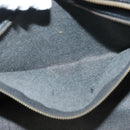 MCM Logogram Vicetos Tote Bag PVC Black Gold Auth ar13679-11