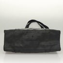 MCM Logogram Vicetos Tote Bag PVC Black Gold Auth ar13679-5