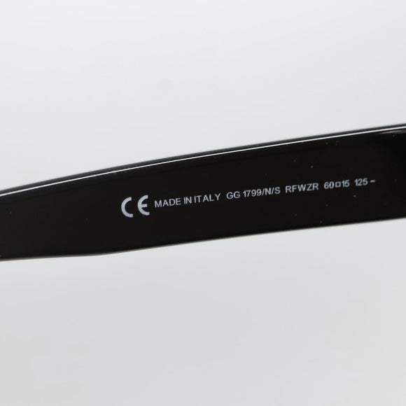 GUCCI Sunglasses Plastic Black Auth ar13681