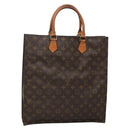 LOUIS VUITTON Monogram Sac Plat Hand Bag M51140 LV Auth ar13686-1