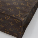 LOUIS VUITTON Monogram Sac Plat Hand Bag M51140 LV Auth ar13686-9