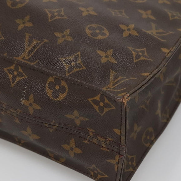 LOUIS VUITTON Monogram Sac Plat Hand Bag M51140 LV Auth ar13686