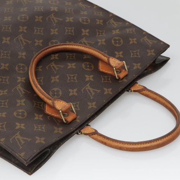 LOUIS VUITTON Monogram Sac Plat Hand Bag M51140 LV Auth ar13686