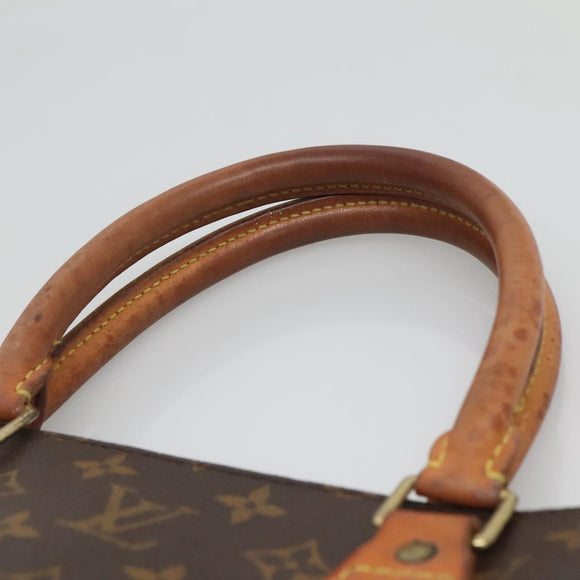 LOUIS VUITTON Monogram Sac Plat Hand Bag M51140 LV Auth ar13686