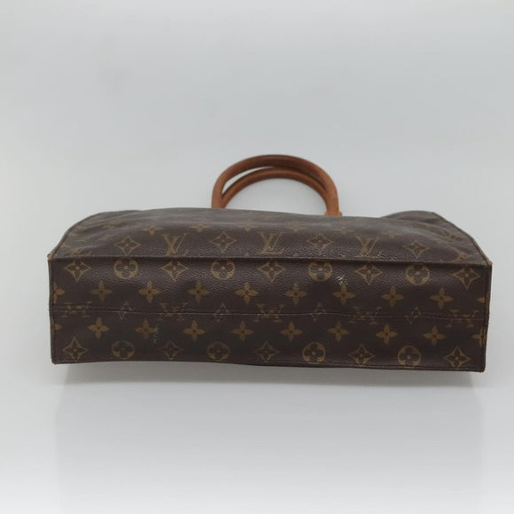 LOUIS VUITTON Monogram Sac Plat Hand Bag M51140 LV Auth ar13686
