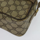 GUCCI GG Supreme Web Sherry Line Bag PVC Beige Gold 904 02 049 Auth ar13697-11