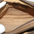 GUCCI GG Supreme Web Sherry Line Bag PVC Beige Gold 904 02 049 Auth ar13697-16