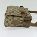 GUCCI GG Supreme Web Sherry Line Bag PVC Beige Gold 904 02 049 Auth ar13697-5