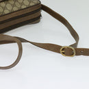 GUCCI GG Supreme Web Sherry Line Bag PVC Beige Gold 904 02 049 Auth ar13697-7