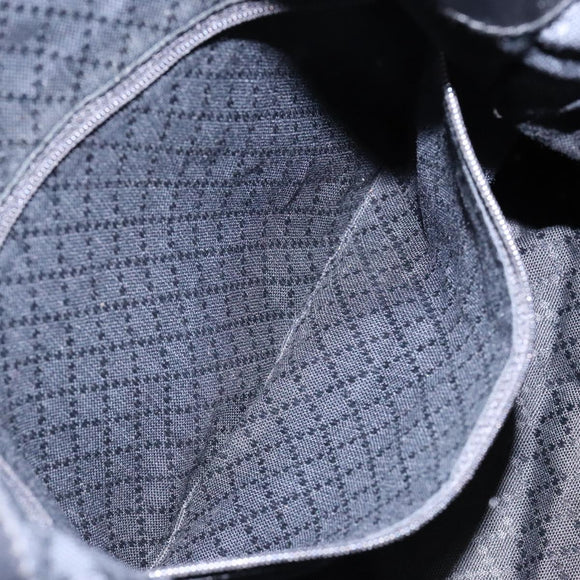 GUCCI Bamboo Shoulder Bag Nylon Black Silver 001 1577 Auth ar13698