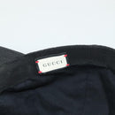 GUCCI GG Canvas Web Sherry Line Cap L Black Red Green 200035 Auth ar13699-12