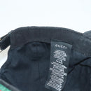GUCCI GG Canvas Web Sherry Line Cap L Black Red Green 200035 Auth ar13699-14