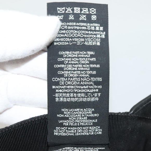 GUCCI GG Canvas Web Sherry Line Cap L Black Red Green 200035 Auth ar13699