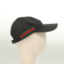 GUCCI GG Canvas Web Sherry Line Cap L Black Red Green 200035 Auth ar13699-4