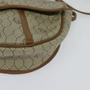 Christian Dior Honeycomb Canvas Shoulder Bag PVC Beige Gold Auth ar13702-14