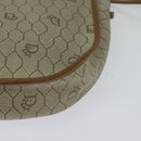 Christian Dior Honeycomb Canvas Shoulder Bag PVC Beige Gold Auth ar13702-16