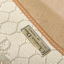 Christian Dior Honeycomb Canvas Shoulder Bag PVC Beige Gold Auth ar13702-18