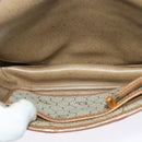 Christian Dior Honeycomb Canvas Shoulder Bag PVC Beige Gold Auth ar13702-11