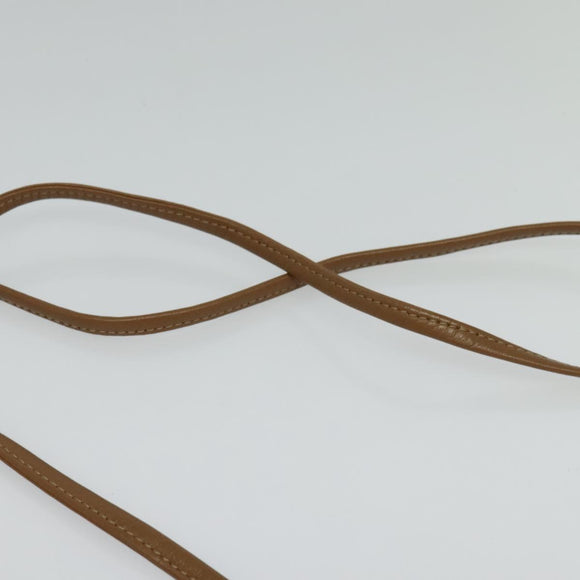 Christian Dior Honeycomb Canvas Shoulder Bag PVC Beige Gold Auth ar13702