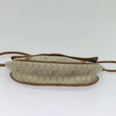 Christian Dior Honeycomb Canvas Shoulder Bag PVC Beige Gold Auth ar13702-5