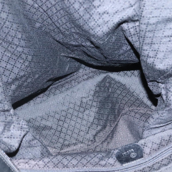 GUCCI Hand Bag Nylon 2way Outlet Black Silver Auth ar13706