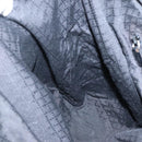 GUCCI Hand Bag Nylon 2way Outlet Black Silver Auth ar13706-20