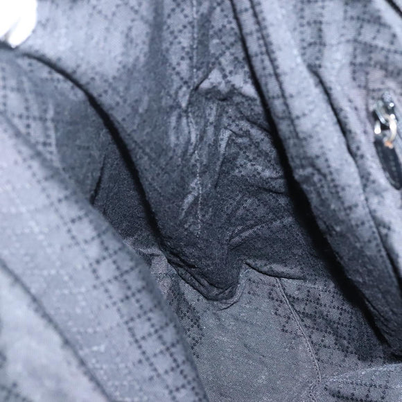 GUCCI Hand Bag Nylon 2way Outlet Black Silver Auth ar13706