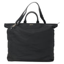 GUCCI Hand Bag Nylon 2way Outlet Black Silver Auth ar13706-13