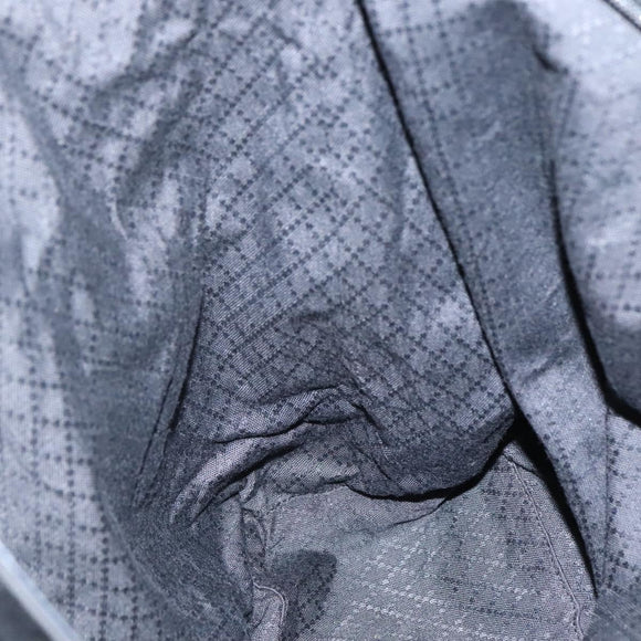 GUCCI Hand Bag Nylon 2way Outlet Black Silver Auth ar13706