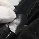 GUCCI Hand Bag Nylon 2way Outlet Black Silver Auth ar13706-12