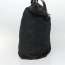 GUCCI Hand Bag Nylon 2way Outlet Black Silver Auth ar13706-4