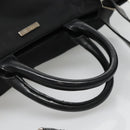 GUCCI Hand Bag Nylon 2way Outlet Black Silver Auth ar13706-6