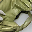 VALENTINO Hand Bag Leather LIme Green Gold Auth ar13709-6