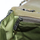 CHANEL 2017 Cruise Coco Cuba Chain Shoulder Bag Sequin Green CC Auth ar13715M-24