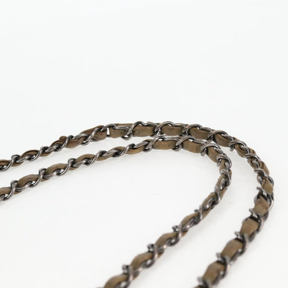 CHANEL 2017 Cruise Coco Cuba Chain Shoulder Bag Sequin Green CC Auth ar13715M