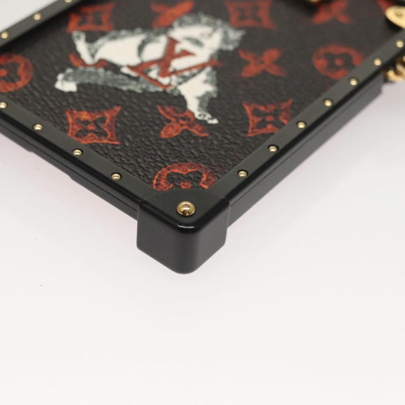 LOUIS VUITTON Transformed Cat Eye Trunk iPhone XS Case Black M63891 Auth ar13719