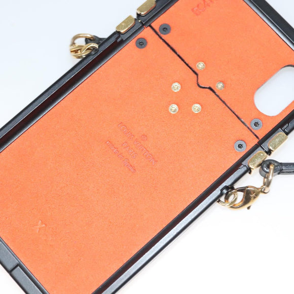 LOUIS VUITTON Transformed Cat Eye Trunk iPhone XS Case Black M63891 Auth ar13719