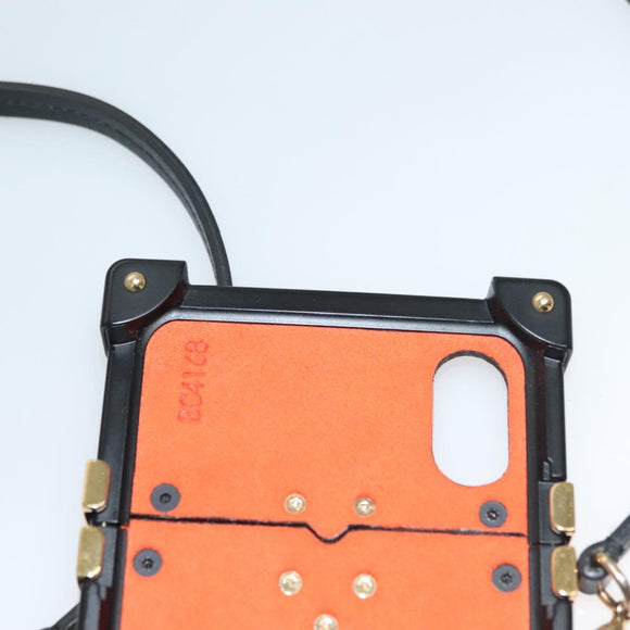 LOUIS VUITTON Transformed Cat Eye Trunk iPhone XS Case Black M63891 Auth ar13719