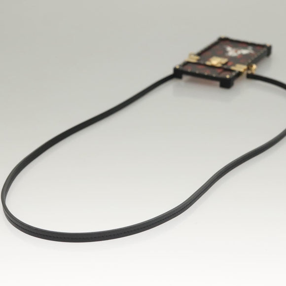 LOUIS VUITTON Transformed Cat Eye Trunk iPhone XS Case Black M63891 Auth ar13719