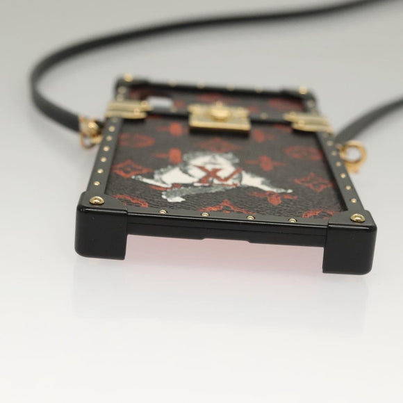 LOUIS VUITTON Transformed Cat Eye Trunk iPhone XS Case Black M63891 Auth ar13719