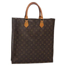 LOUIS VUITTON Monogram Sac Plat Hand Bag M51140 LV Auth ar13723-1
