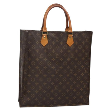 LOUIS VUITTON Monogram Sac Plat Hand Bag M51140 LV Auth ar13723