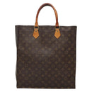 LOUIS VUITTON Monogram Sac Plat Hand Bag M51140 LV Auth ar13723-2