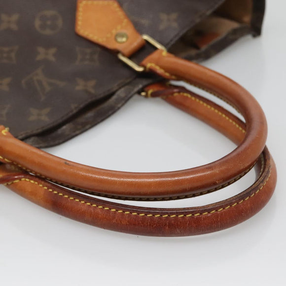 LOUIS VUITTON Monogram Sac Plat Hand Bag M51140 LV Auth ar13723
