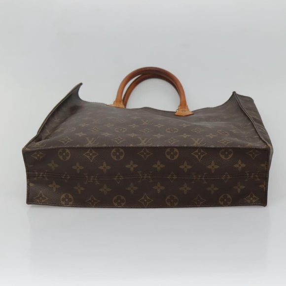 LOUIS VUITTON Monogram Sac Plat Hand Bag M51140 LV Auth ar13723