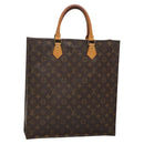 LOUIS VUITTON Monogram Sac Plat Hand Bag M51140 LV Auth ar13724-1