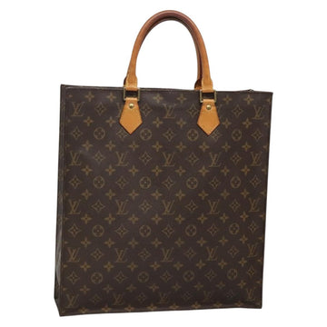 LOUIS VUITTON Monogram Sac Plat Hand Bag M51140 LV Auth ar13724