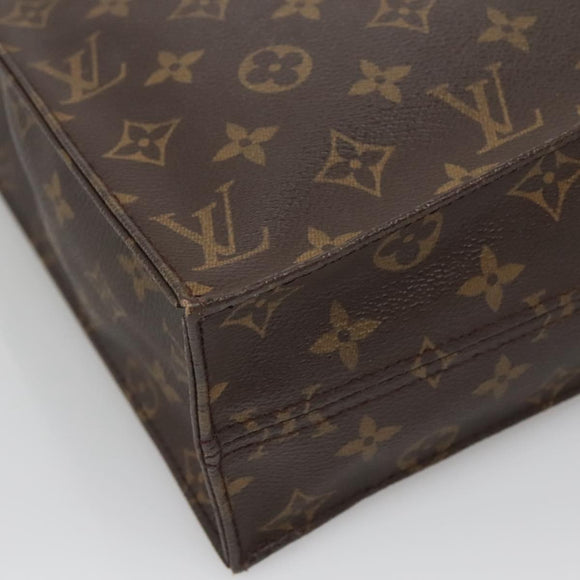 LOUIS VUITTON Monogram Sac Plat Hand Bag M51140 LV Auth ar13724
