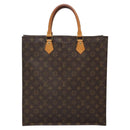 LOUIS VUITTON Monogram Sac Plat Hand Bag M51140 LV Auth ar13724-13